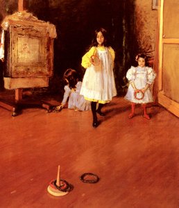 Gioco del cerchio da William Merritt Chase